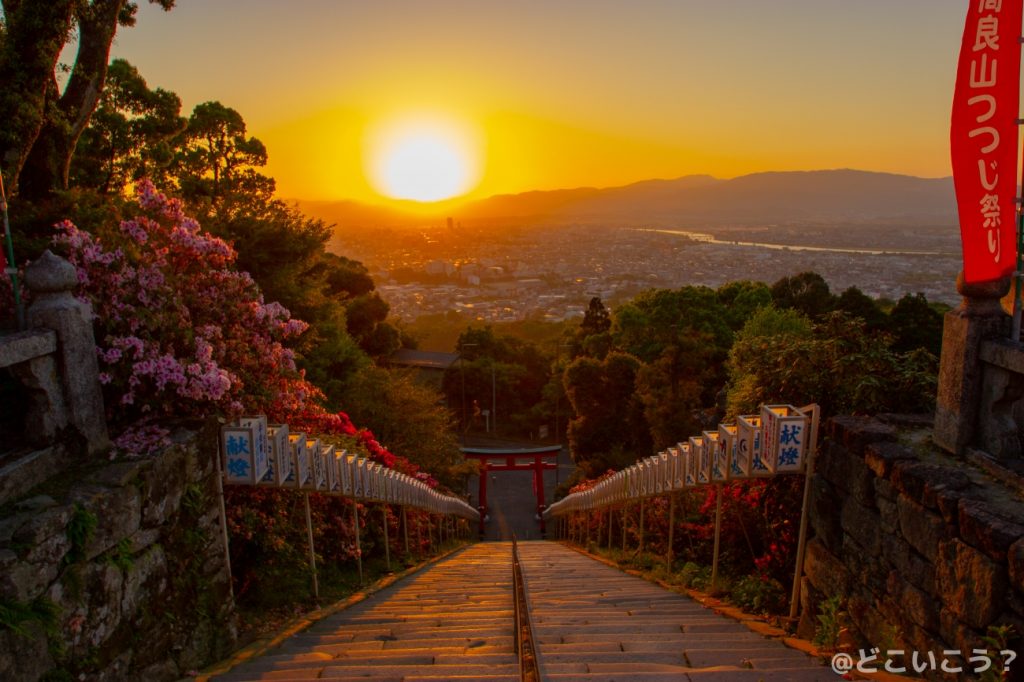 高良大社　夕焼け
