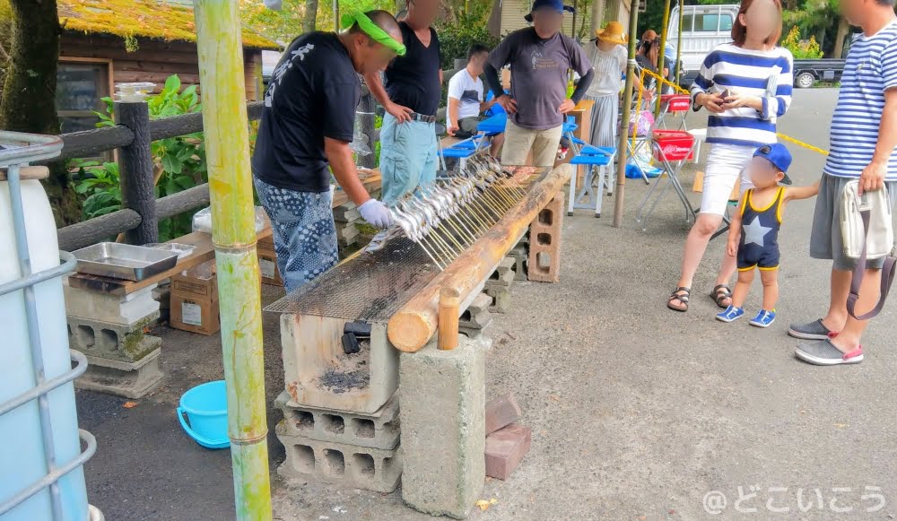 夏休みの調音の滝公園