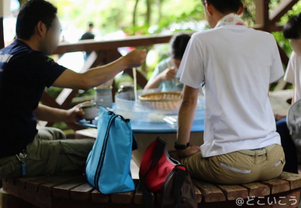 夏休みの調音の滝公園